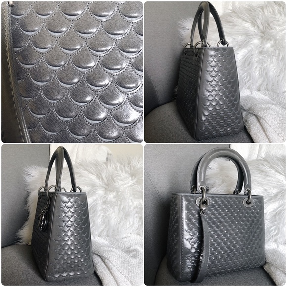 RARE ❤️ Dior Fish Scale Odyssey “Lady Dior” Bag - Picture 8 of 12